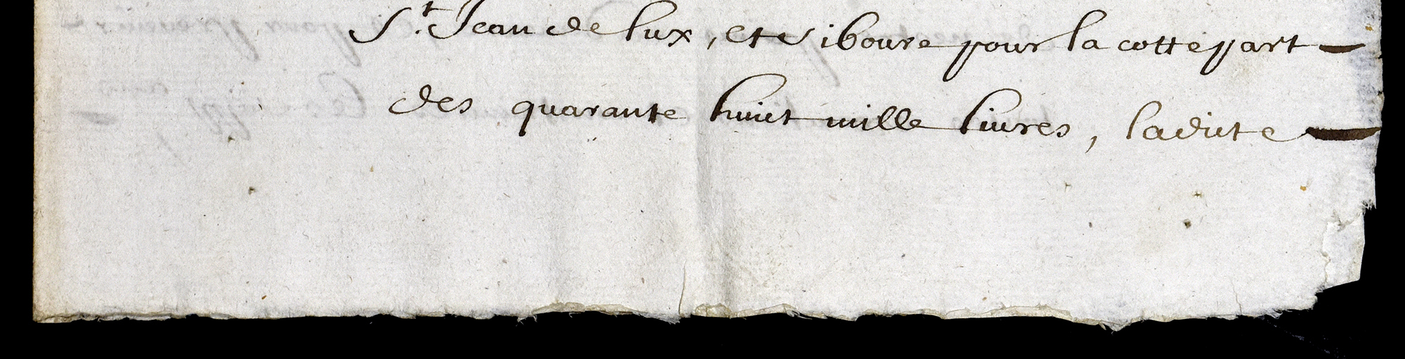 Bords du papier chiffon